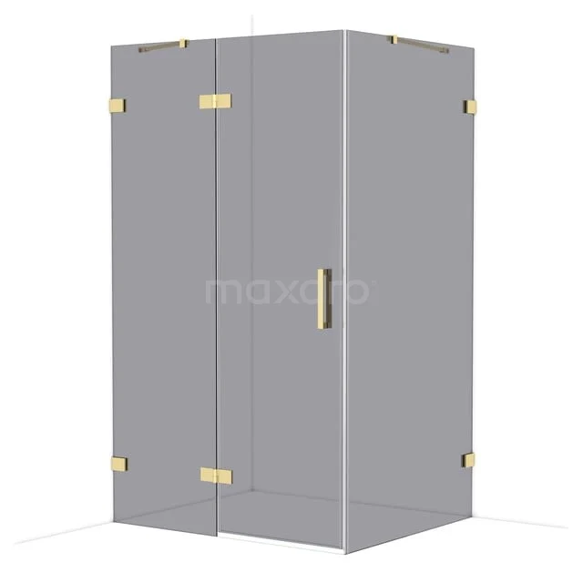 Diamond Douchecabine | 120x100 cm Glanzend lichtgoud Rookglas Draaideur Rechthoek CDB216610421GLG Diamond Douchecabine | 120x100 cm Glanzend lichtgoud Rookglas Draaideur Rechthoek CDB216610421GLG