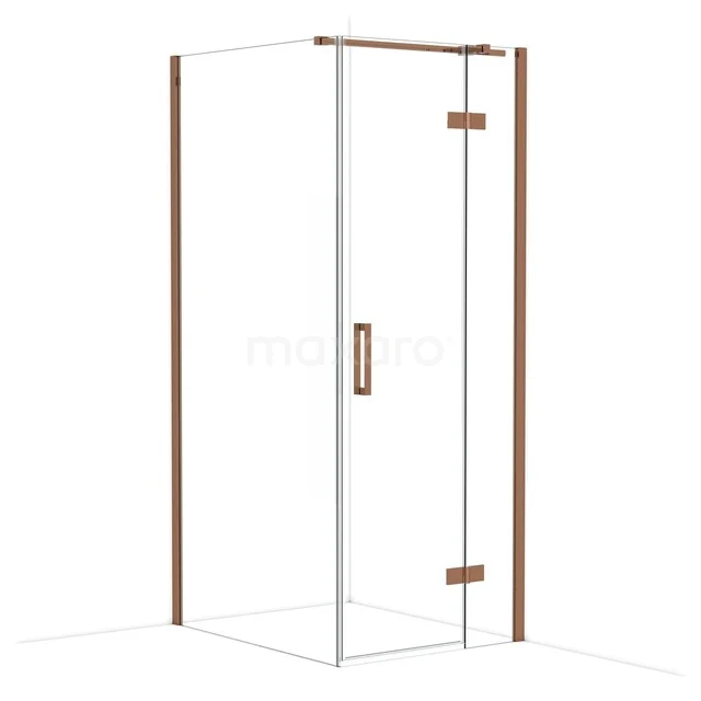 Diamond Douchecabine | 100x80 cm Glanzend koper Helder glas Draaideur Rechthoek CDB223510310GKP Diamond Douchecabine | 100x80 cm Glanzend koper Helder glas Draaideur Rechthoek CDB223510310GKP