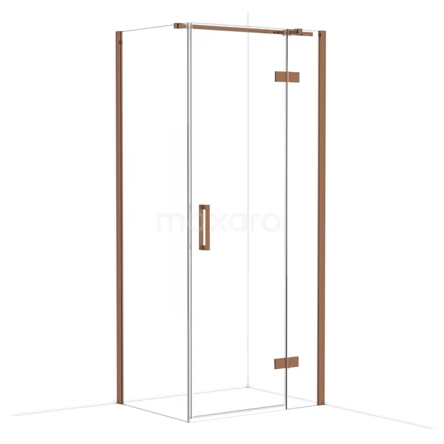 Diamond Douchecabine | 90x70 cm Glanzend koper Helder glas Draaideur Rechthoek CDB223607310GKP Diamond Douchecabine | 90x70 cm Glanzend koper Helder glas Draaideur Rechthoek CDB223607310GKP