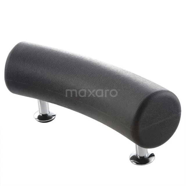 Schwarz ergonomisches Badkissen mit gebogener Form, perfekt für Entspannung in der Badewanne, hergestellt aus langlebigem Material.