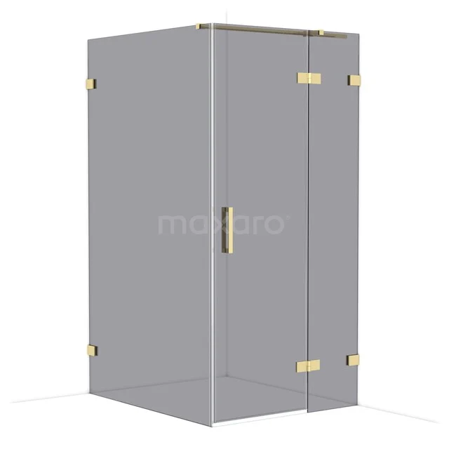 Duschkabine Diamond CDB224612321GLG Goldene Glaskabine mit Eckzugang, luxuriöser Verarbeitung und minimalistischem Design, perfekt für moderne Bäder.