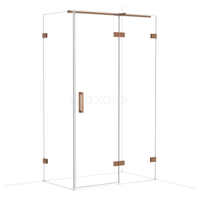 Diamond Shower enclosure | 120x70 cm Glanzend koper Clear glass Pivot door Rectangle CDB226607320GKP Diamond Shower enclosure | 120x70 cm Glanzend koper Clear glass Pivot door Rectangle CDB226607320GKP