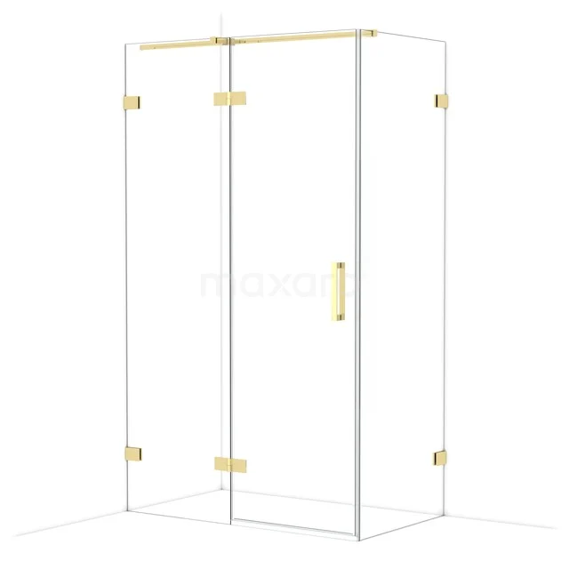 Diamond Douchecabine | 120x70 cm Glanzend lichtgoud Helder glas Draaideur Rechthoek CDB226607320GLG Diamond Douchecabine | 120x70 cm Glanzend lichtgoud Helder glas Draaideur Rechthoek CDB226607320GLG