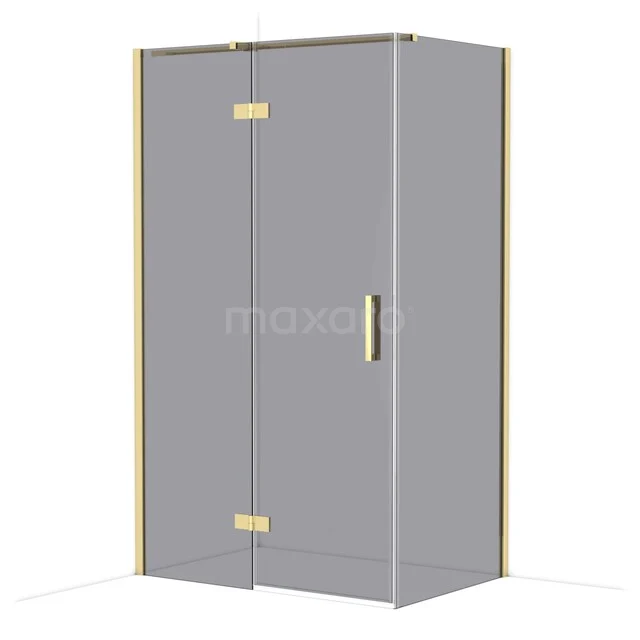 Diamond Douchecabine | 120x80 cm Glanzend lichtgoud Rookglas Draaideur Rechthoek CDB226608311GLG Diamond Douchecabine | 120x80 cm Glanzend lichtgoud Rookglas Draaideur Rechthoek CDB226608311GLG