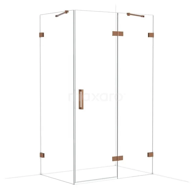 Diamond Douchecabine | 120x80 cm Glanzend koper Helder glas Draaideur Rechthoek CDB226608420GKP Diamond Douchecabine | 120x80 cm Glanzend koper Helder glas Draaideur Rechthoek CDB226608420GKP