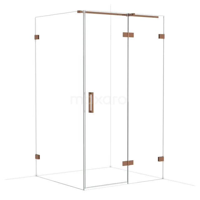 Diamond Douchecabine | 120x110 cm Glanzend koper Helder glas Draaideur Rechthoek CDB226611320GKP Diamond Douchecabine | 120x110 cm Glanzend koper Helder glas Draaideur Rechthoek CDB226611320GKP