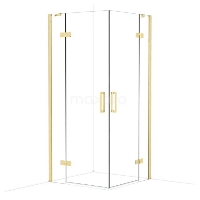 Diamond Shower enclosure | 90x90 cm Glanzend lichtgoud Clear glass Pivot door Square CDD3636410GLG Diamond Shower enclosure | 90x90 cm Glanzend lichtgoud Clear glass Pivot door Square CDD3636410GLG