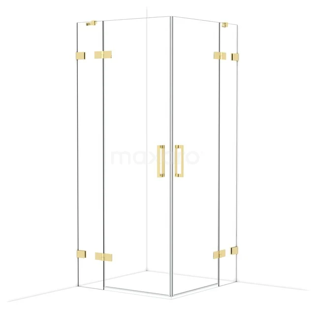 Diamond Shower enclosure | 90x90 cm Glanzend lichtgoud Clear glass Pivot door Square CDD3636420GLG Diamond Shower enclosure | 90x90 cm Glanzend lichtgoud Clear glass Pivot door Square CDD3636420GLG