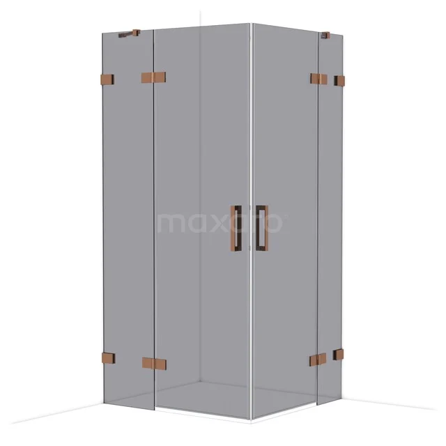 Diamond Shower enclosure | 100x90 cm Glanzend koper Smoke glass Pivot door Rectangle CDD4636421GKP Diamond Shower enclosure | 100x90 cm Glanzend koper Smoke glass Pivot door Rectangle CDD4636421GKP