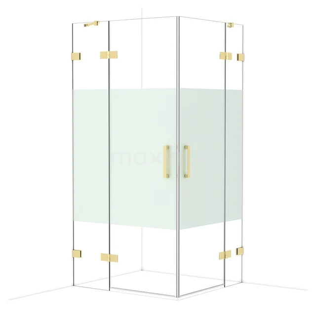 Diamond Shower enclosure | 100x90 cm Glanzend lichtgoud Clear with matt strip Pivot door Rectangle CDD4636423GLG Diamond Shower enclosure | 100x90 cm Glanzend lichtgoud Clear with matt strip Pivot door Rectangle CDD4636423GLG