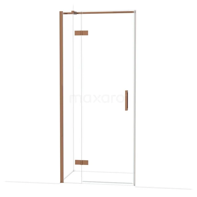 Diamond Shower door | 90 cm Glanzend koper Clear glass Pivot door DDB21361310GKP Diamond Shower door | 90 cm Glanzend koper Clear glass Pivot door DDB21361310GKP