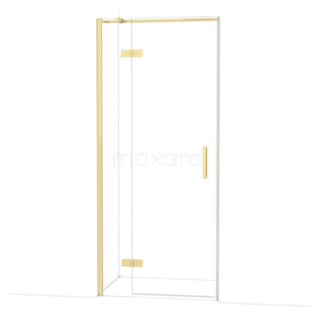 Diamond Shower door | 90 cm Glanzend lichtgoud Clear glass Pivot door DDB21361310GLG Diamond Shower door | 90 cm Glanzend lichtgoud Clear glass Pivot door DDB21361310GLG