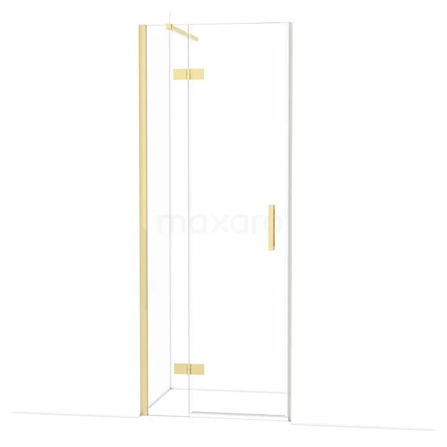 Diamond Douchedeur | 80 cm Glanzend lichtgoud Helder glas Draaideur DDB21351110GLG Diamond Douchedeur | 80 cm Glanzend lichtgoud Helder glas Draaideur DDB21351110GLG