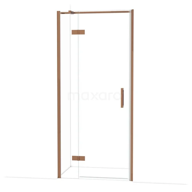 Diamond Douchedeur | 90 cm Glanzend koper Helder glas Draaideur DDB21362310GKP Diamond Douchedeur | 90 cm Glanzend koper Helder glas Draaideur DDB21362310GKP