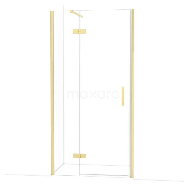 Diamond Shower door | 100 cm Glanzend lichtgoud Clear glass Pivot door DDB21462110GLG Diamond Shower door | 100 cm Glanzend lichtgoud Clear glass Pivot door DDB21462110GLG
