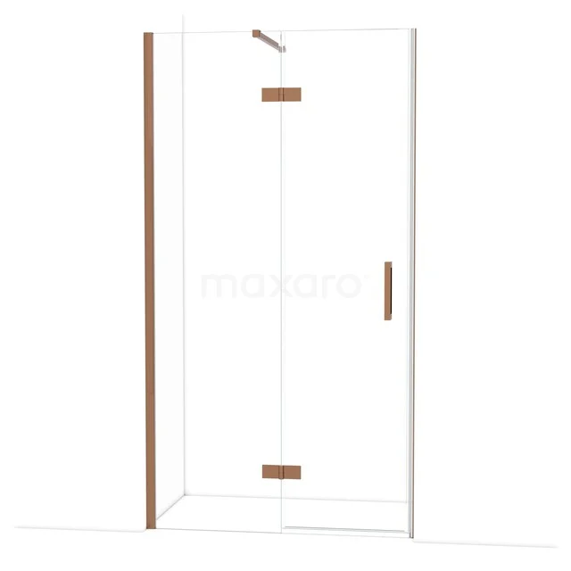 Diamond Shower door | 110 cm Glanzend koper Clear glass Pivot door DDB21651110GKP Diamond Shower door | 110 cm Glanzend koper Clear glass Pivot door DDB21651110GKP