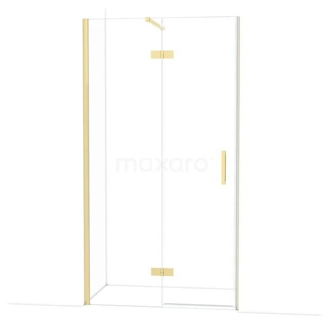 Diamond Douchedeur | 110 cm Glanzend lichtgoud Helder glas Draaideur DDB21651110GLG Diamond Douchedeur | 110 cm Glanzend lichtgoud Helder glas Draaideur DDB21651110GLG