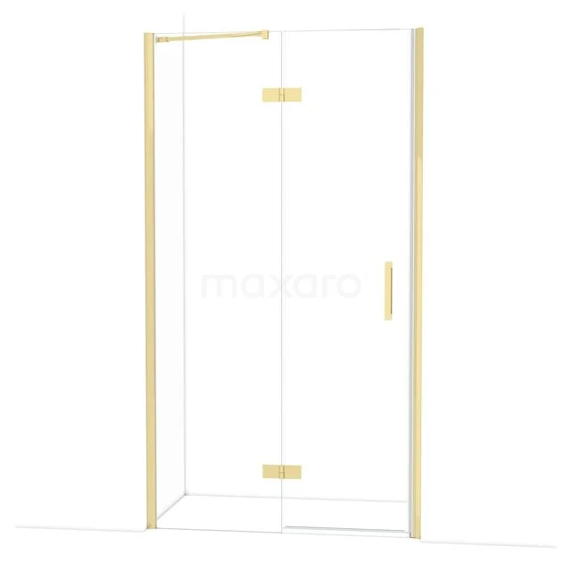 Diamant-Duschtüren DDB21652210GLG Glasene Duschtür mit goldfarbenen Akzenten, schlankem Design und minimalistischer Ausstrahlung für einen luxuriösen Badezimmerstil.