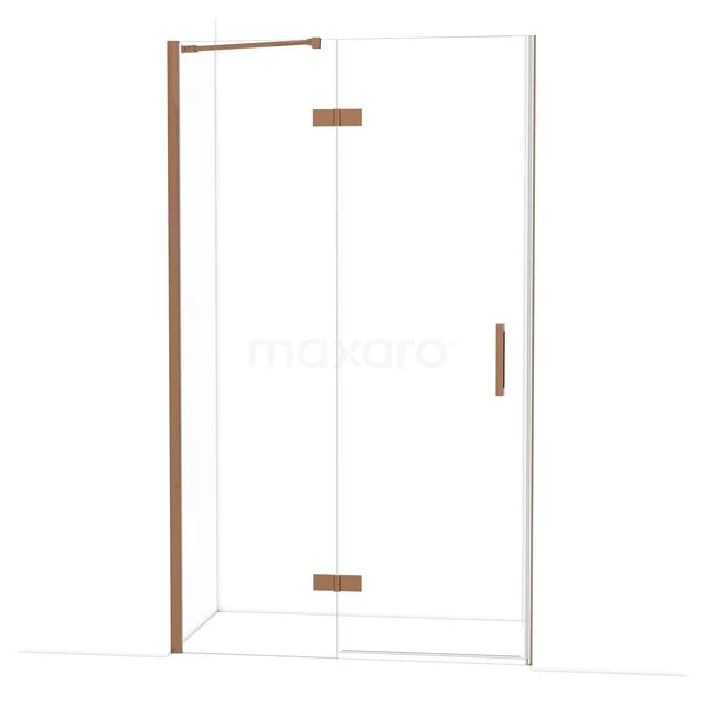 Diamond Shower door | 120 cm Glanzend koper Clear glass Pivot door DDB21661210GKP Diamond Shower door | 120 cm Glanzend koper Clear glass Pivot door DDB21661210GKP