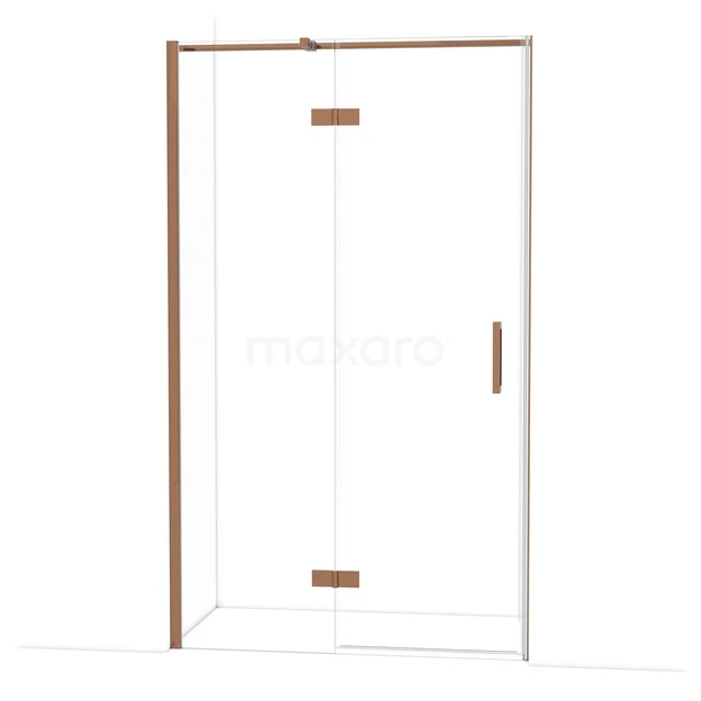 Diamond Douchedeur | 120 cm Glanzend koper Helder glas Draaideur DDB21661310GKP Diamond Douchedeur | 120 cm Glanzend koper Helder glas Draaideur DDB21661310GKP