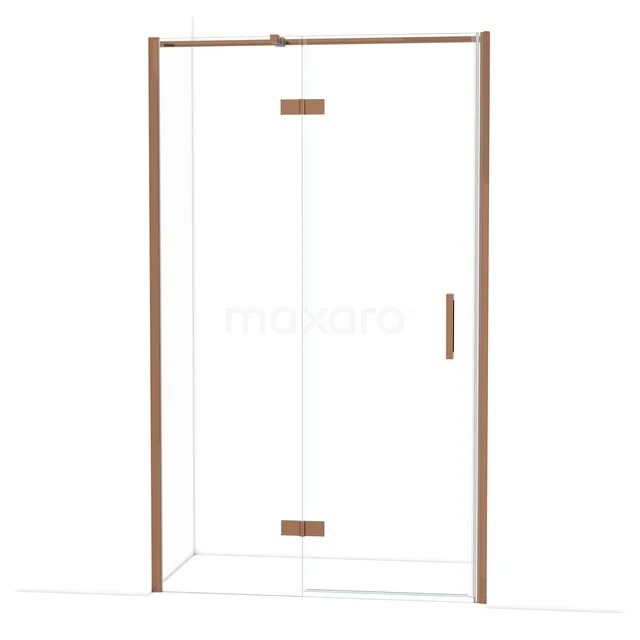 Diamond Shower door | 120 cm Glanzend koper Clear glass Pivot door DDB21662310GKP Diamond Shower door | 120 cm Glanzend koper Clear glass Pivot door DDB21662310GKP