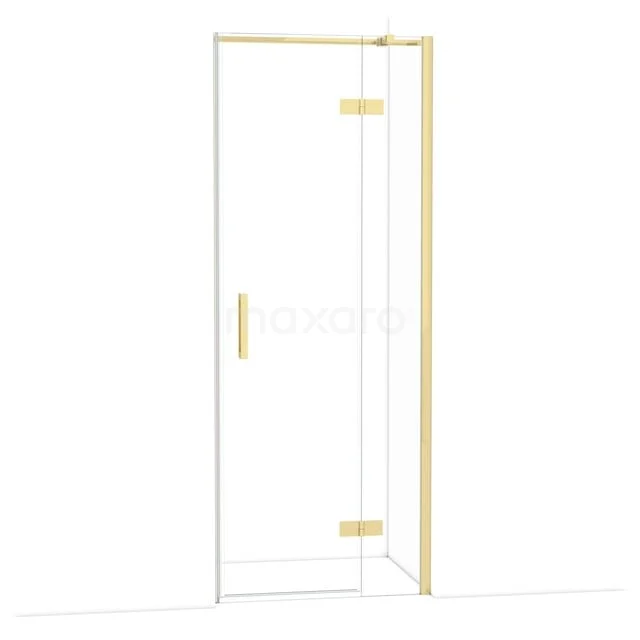 Diamond Douchedeur | 80 cm Glanzend lichtgoud Helder glas Draaideur DDB22351310GLG Diamond Douchedeur | 80 cm Glanzend lichtgoud Helder glas Draaideur DDB22351310GLG