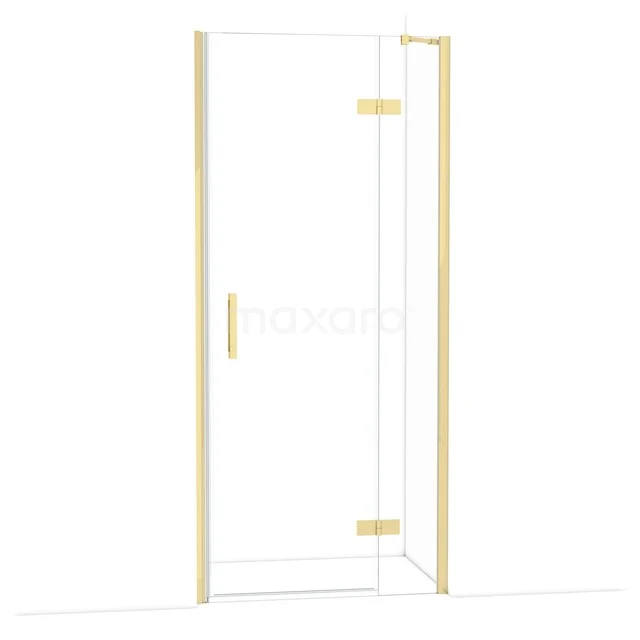 Diamant-Duschtüren DDB22362210GLG Glasene Duschtür mit goldenen Akzenten, elegantes Design, ideal für ein modernes Badezimmer.