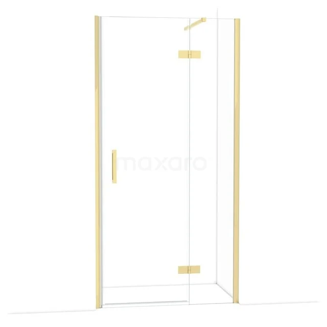 Diamond Douchedeur | 100 cm Glanzend lichtgoud Helder glas Draaideur DDB22462110GLG Diamond Douchedeur | 100 cm Glanzend lichtgoud Helder glas Draaideur DDB22462110GLG