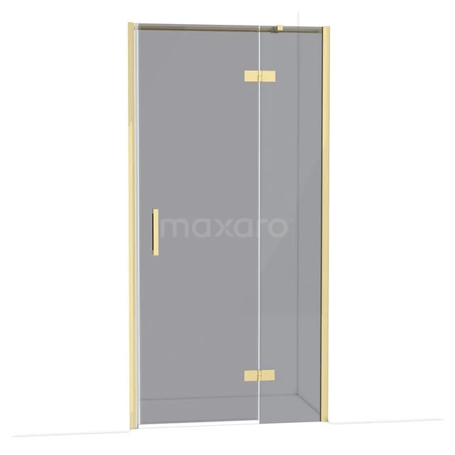 Diamant-Duschtüren DDB22462311GLG Glasene Duschtür mit goldfarbenem Rahmen und Haltegriff, elegantes Design für moderne Bäder.