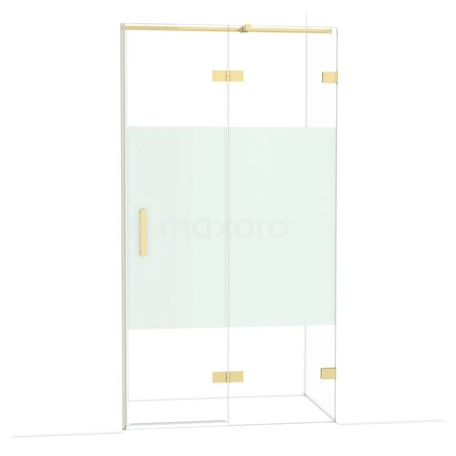 Diamant-Duschtüren DDB22651323GLG Duschkabine mit Glaswänden und goldfarbenen Akzenten, ideal für eine luxuriöse Badezimmergestaltung.