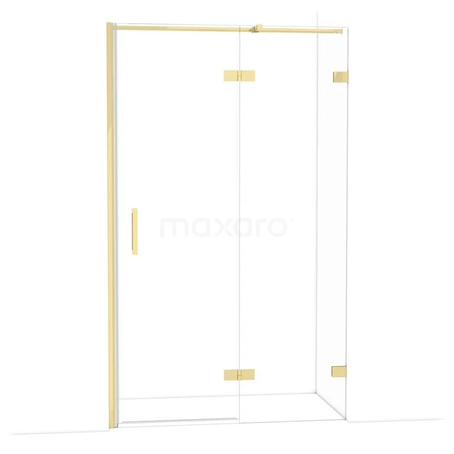 Diamond Douchedeur | 120 cm Glanzend lichtgoud Helder glas Draaideur DDB22662320GLG Diamond Douchedeur | 120 cm Glanzend lichtgoud Helder glas Draaideur DDB22662320GLG