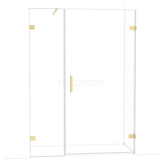 Diamond Douchedeur | 145 cm Lichtgoud Helder glas Draaideur DDC221005120LG Diamond Douchedeur | 145 cm Lichtgoud Helder glas Draaideur DDC221005120LG