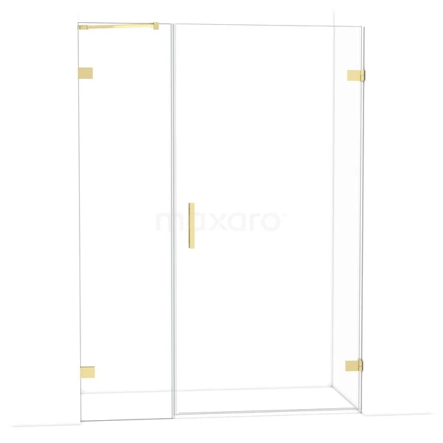 Diamond Douchedeur | 145 cm Lichtgoud Helder glas Draaideur DDC221005220LG Diamond Douchedeur | 145 cm Lichtgoud Helder glas Draaideur DDC221005220LG