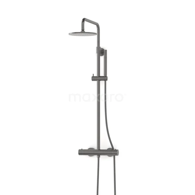 Radius Rain shower Construction | Black metal 20 cm Rain shower Thermostatic RC0101200ZM