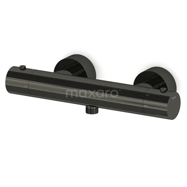 Thermostatische Cool Touch Douchekraan Radius Zwart chroom, 1 uitgang RC020101BC Thermostatische Cool Touch Douchekraan Radius Zwart chroom, 1 uitgang RC020101BC