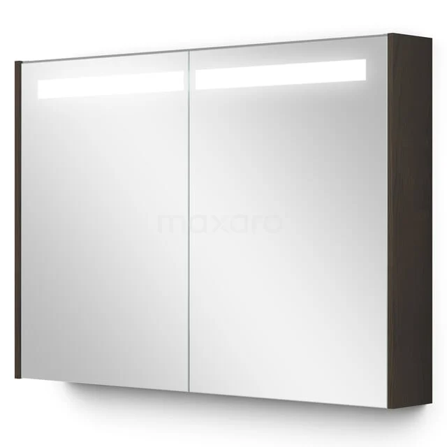 Spiegelkast Met Verlichting Modulo 100x70 Espresso eik K99-1000-59008-63 Spiegelkast Met Verlichting Modulo 100x70 Espresso eik K99-1000-59008-63