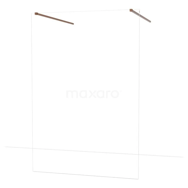 Douchewand helder glas met minimalistisch design, strak aluminium frame en geschikt voor elke moderne badkamer.