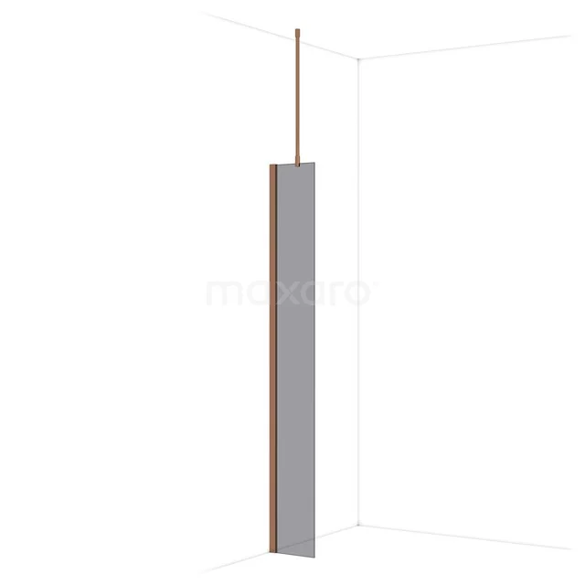 Diamond Inloopdouche | 30 cm Glanzend koper Rookglas Vaste wand IDA03711GKP Diamond Inloopdouche | 30 cm Glanzend koper Rookglas Vaste wand IDA03711GKP