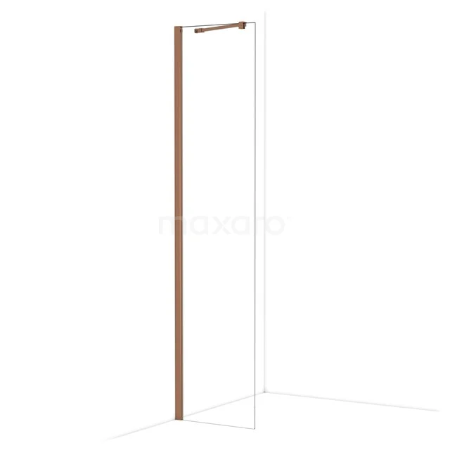 Diamond Inloopdouche | 50 cm Glanzend koper Helder glas Vaste wand IDA05210GKP Diamond Inloopdouche | 50 cm Glanzend koper Helder glas Vaste wand IDA05210GKP