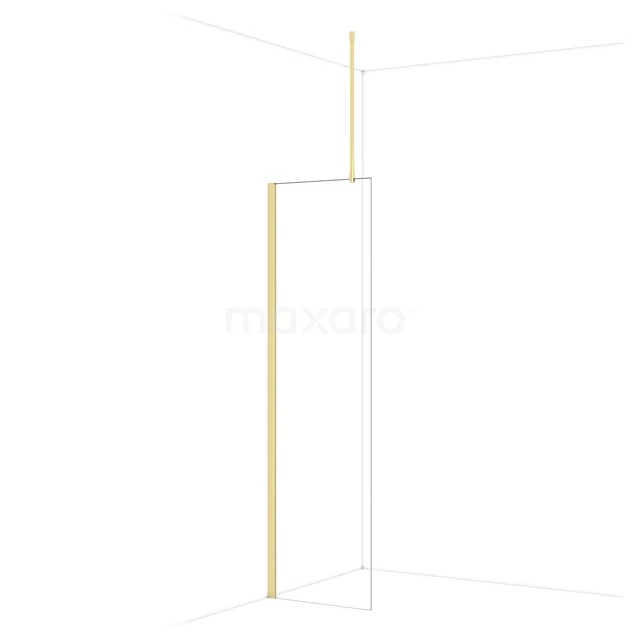 Diamond Walk-in shower | 60 cm Glanzend lichtgoud Clear glass Fixed wall IDA06710GLG Diamond Walk-in shower | 60 cm Glanzend lichtgoud Clear glass Fixed wall IDA06710GLG