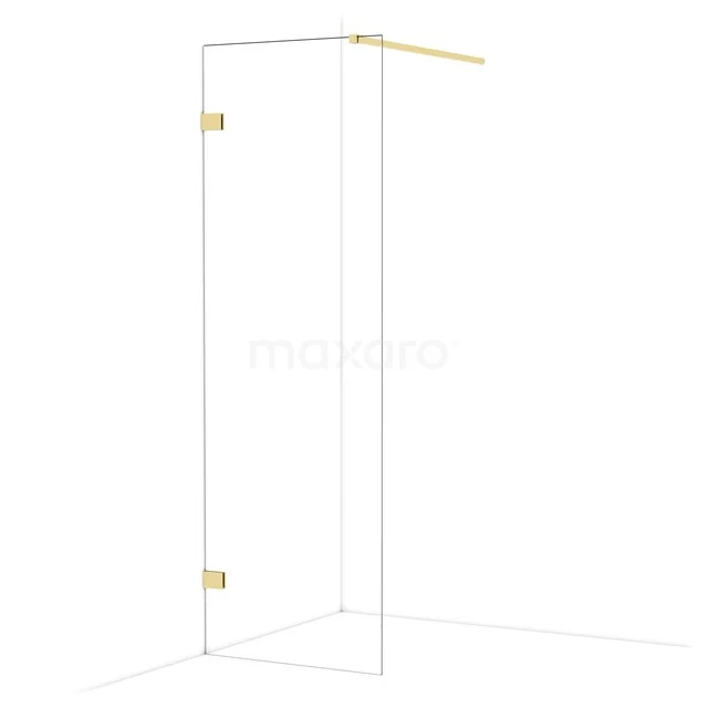 Diamond Inloopdouche | 70 cm Glanzend lichtgoud Helder glas Vaste wand IDA07120GLG Diamond Inloopdouche | 70 cm Glanzend lichtgoud Helder glas Vaste wand IDA07120GLG