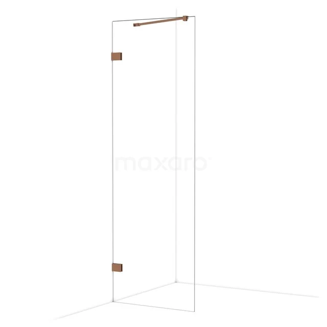 Diamond Inloopdouche | 70 cm Glanzend koper Helder glas Vaste wand IDA07220GKP Diamond Inloopdouche | 70 cm Glanzend koper Helder glas Vaste wand IDA07220GKP