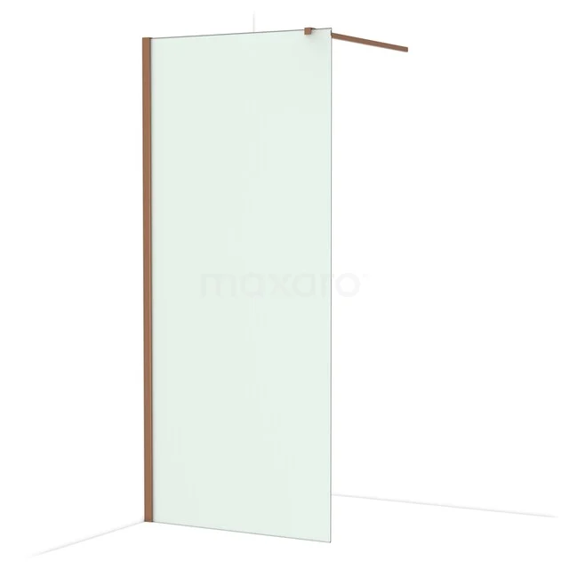 Diamond Inloopdouche | 90 cm Glanzend koper Matglas Vaste wand IDA09117GKP Diamond Inloopdouche | 90 cm Glanzend koper Matglas Vaste wand IDA09117GKP