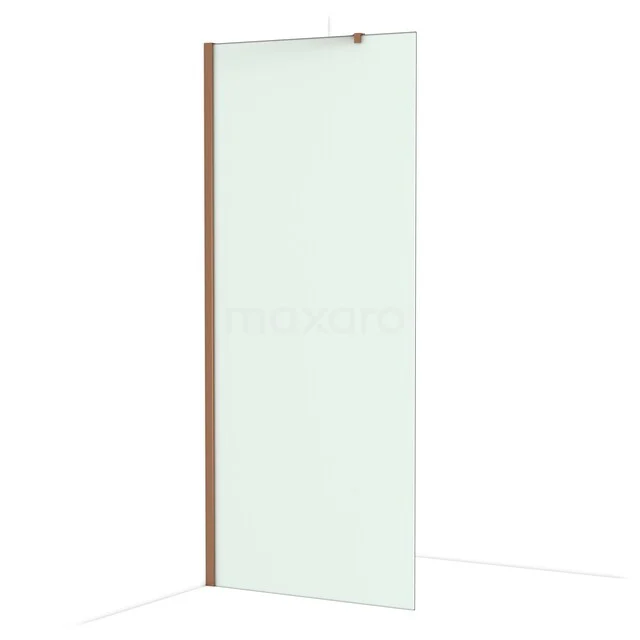 Diamond Walk-in shower | 90 cm Glanzend koper Frosted glass Fixed wall IDA09217GKP Diamond Walk-in shower | 90 cm Glanzend koper Frosted glass Fixed wall IDA09217GKP