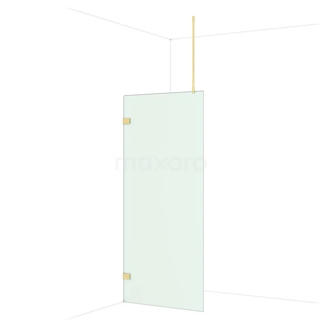Diamond Inloopdouche | 90 cm Glanzend lichtgoud Matglas Vaste wand IDA09727GLG