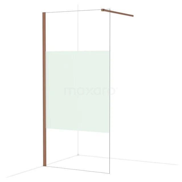Duschwand mit transparentem Glas und Holzakzent, geeignet für moderne Bäder, stilvolles Design aus Premium-Serie.