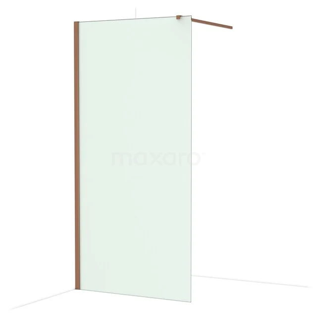 Glasene begehbare Duschwand mit Matt Schwarz Finish, modernes Design und ideal für ein stilvolles Badezimmer.