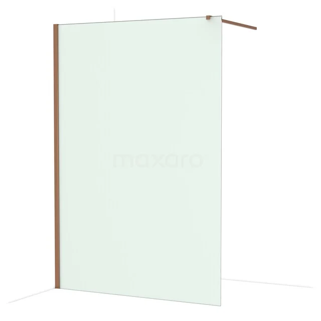 Diamond Inloopdouche | 140 cm Glanzend koper Matglas Vaste wand IDA14117GKP Diamond Inloopdouche | 140 cm Glanzend koper Matglas Vaste wand IDA14117GKP