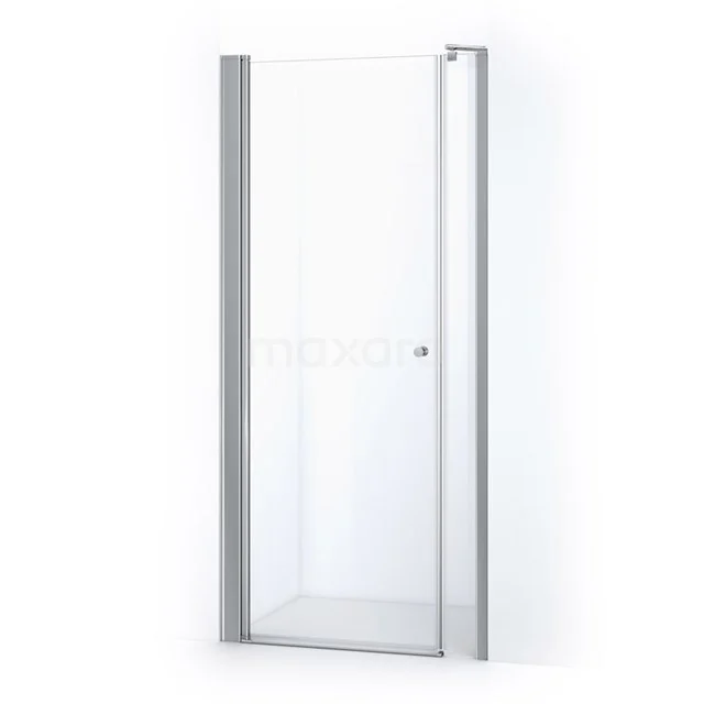 Glasene Duschtür mit silberfarbenem Rahmen, modernes Design, ideal für eine stilvolle Badezimmer Einrichtung.