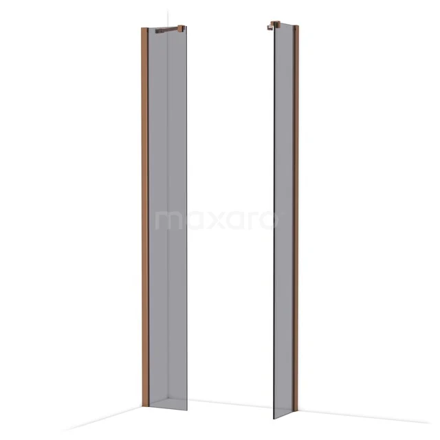 Begehbare Duschen IDB0303411GKP Eckprofilset Aluminium Grau für Duschwand, modernes Design, ideal für moderne Badezimmergestaltung.